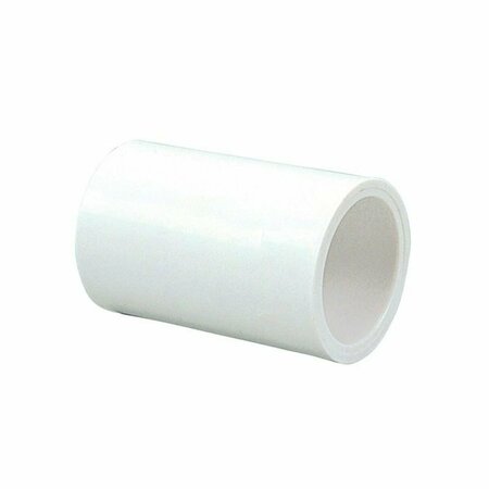 AMERICAN IMAGINATIONS 1.5 in. White Plastic PVC Coupling AI-38172